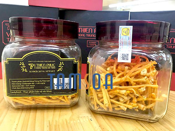 đông trùng hạ thảo quả thể tươi 100gđông trùng hạ thảo quả thể tươi 100g