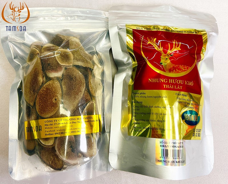 nhung huou kho lat chat luong tai cong ty tamsoa nhung hươu khô lát chất lượng