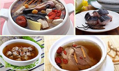 các món ăn chế biến từ đông trùng hạ thảo