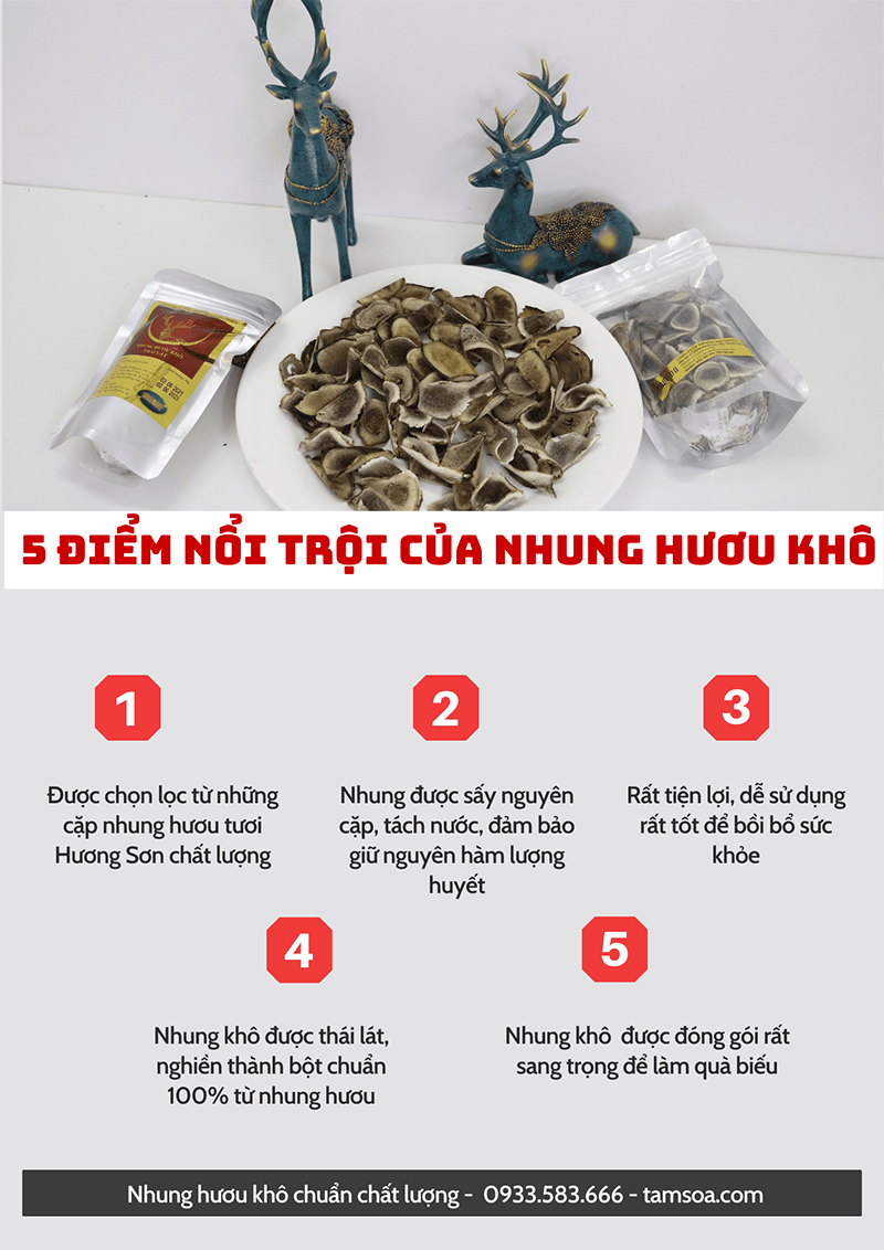 nhung huou kho chat luong so 1 thi truong nhung hươu khô chất lượng số 1 thị trường