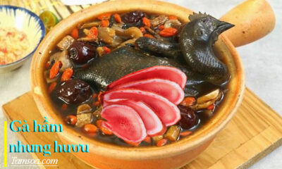 Hướng dẫn gà hầm nhung hươu