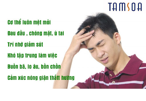 Dấu hiệu - Biểu hiện - Triệu chứng suy nhược cơ thể