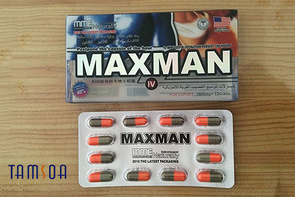 Thuốc cường dương Maxman 3800mg - thuốc cường dương của Mỹ