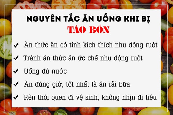 an gi de het tao bon ân gì để hết táo bón