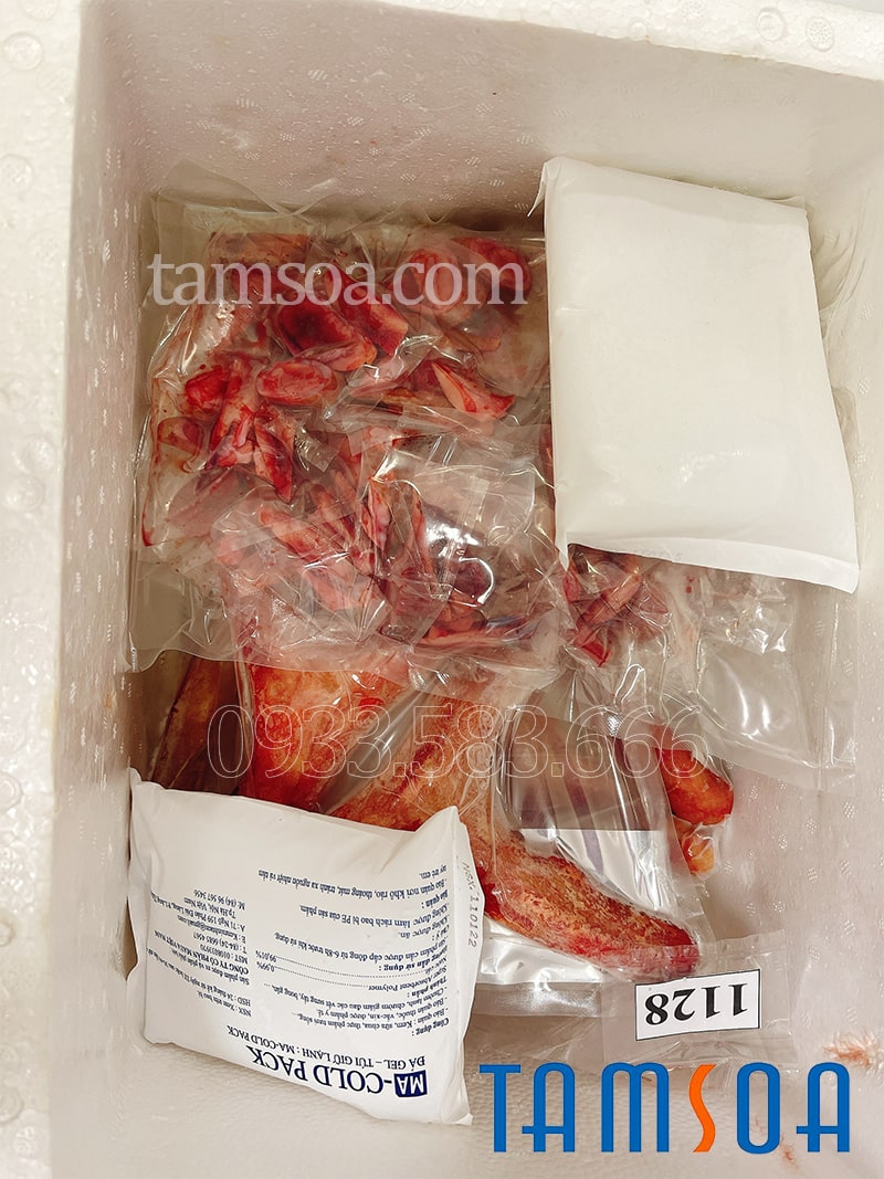 đóng gói bảo quản nhung bằng đá gel y tế gửi cho anh khách Hồ Chí Minh