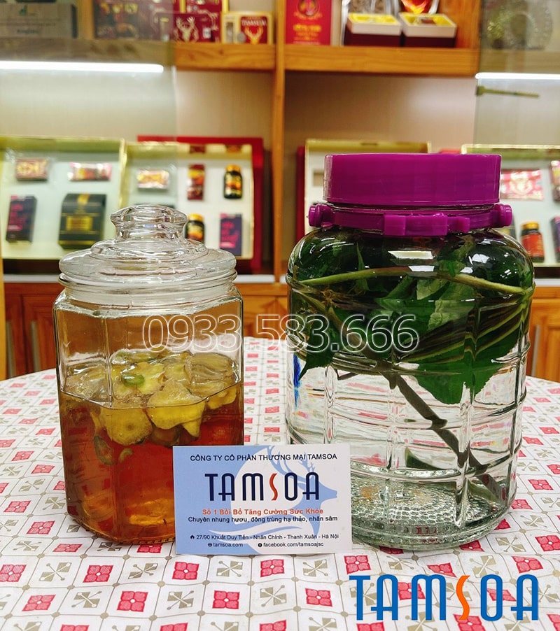 cu ngam mat ong than la ngam ruou vua ngon vua bo Củ ngâm mật ong, thân lá ngâm rượu vừa ngon vừa bổ
