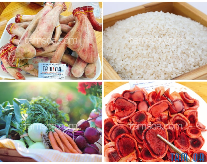 Nhung hươu nấu cháo