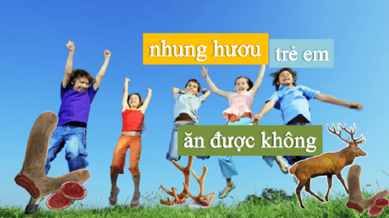 Nhung hươu rất tốt cho trẻ em
