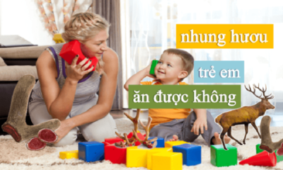 Nhung hươu trẻ em ăn được không