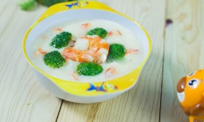 Cháo tôm súp lơ giúp bổ sung Canxi và Acid Folic cho người bệnh