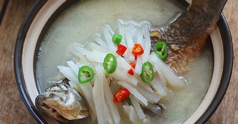 Canh cá củ cải thơm ngon, dễ làm