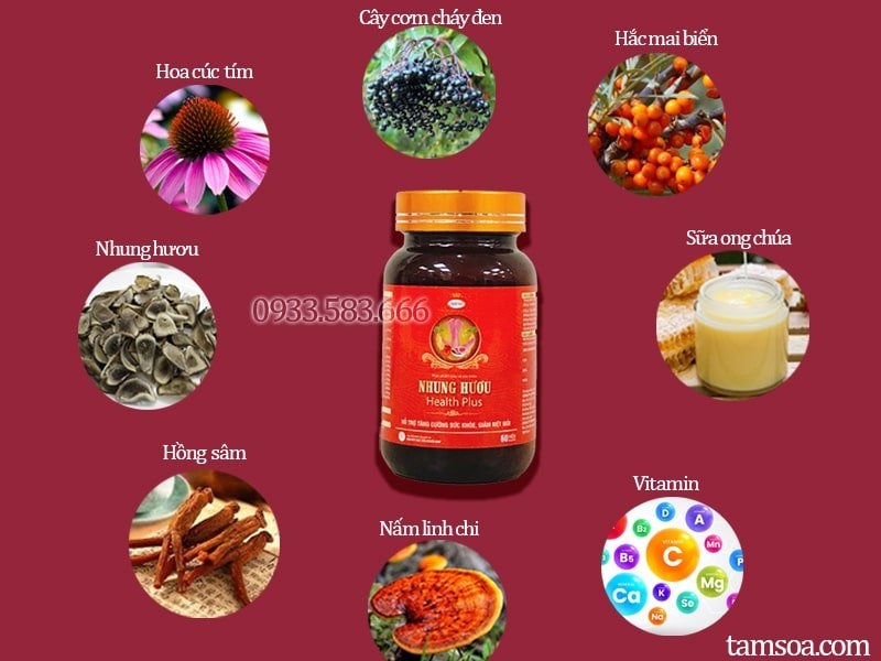 Viên nhưng hươu Health Plus