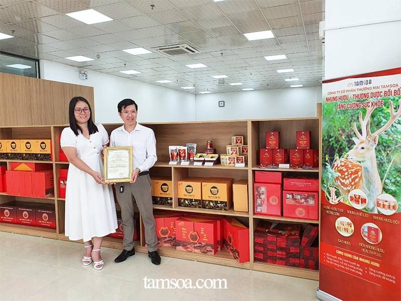 Tamsoa góp phần đưa nhung hươu Hương Sơn đến người tiêu dùng