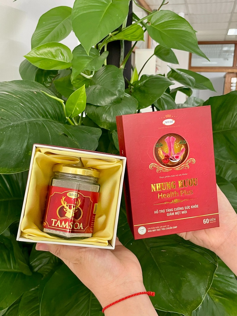 Viên uống nhung hươu Health Plus – Thực phẩm chức năng giúp bổ huyết, bổ máu