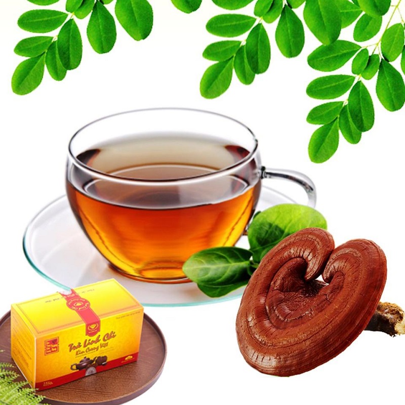 Trà linh chi có tác dụng bồi bổ và tăng cường sức khỏe người suy nhược
