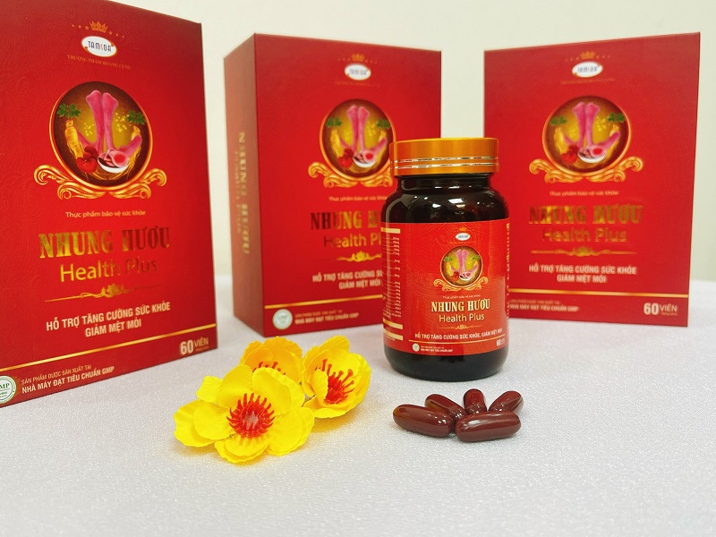 Viên uống nhung huơu Health Plus hỗ trợ khắc phục tình trạng thiếu máu