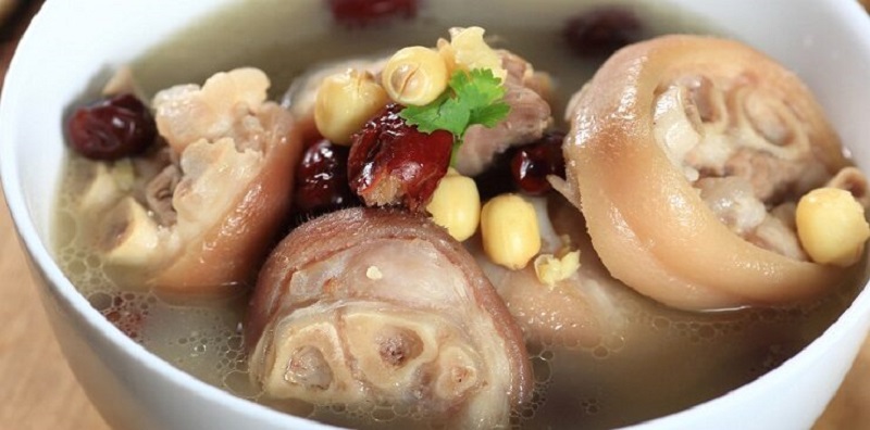 hung hươu hầm giò heo