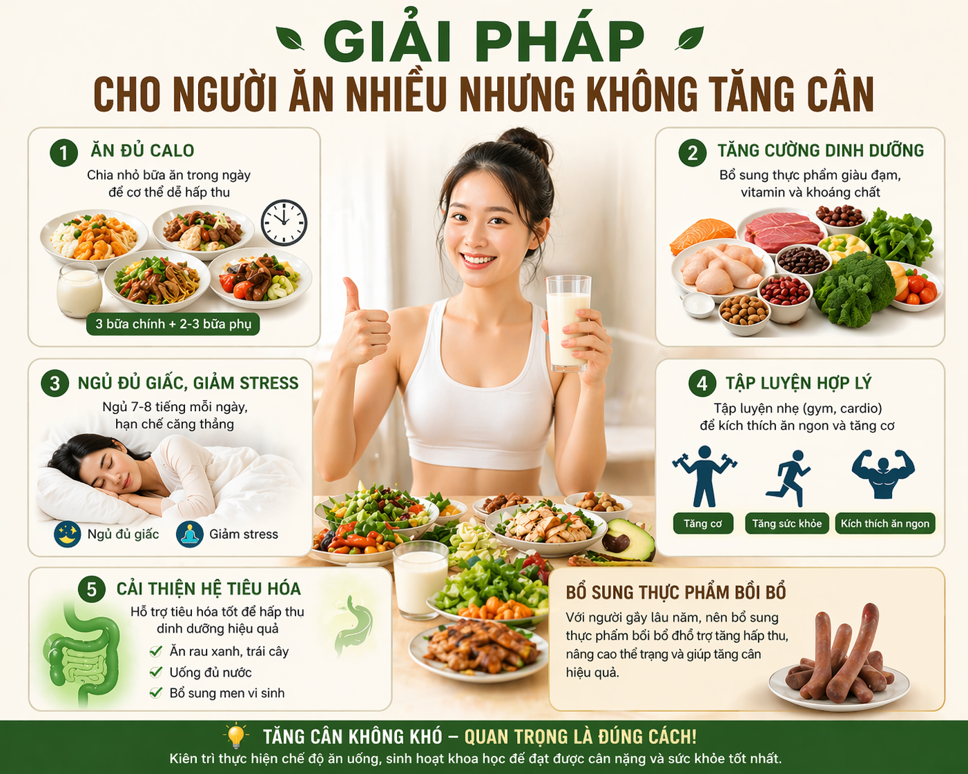 Giải pháp hiệu quả để tăng cân