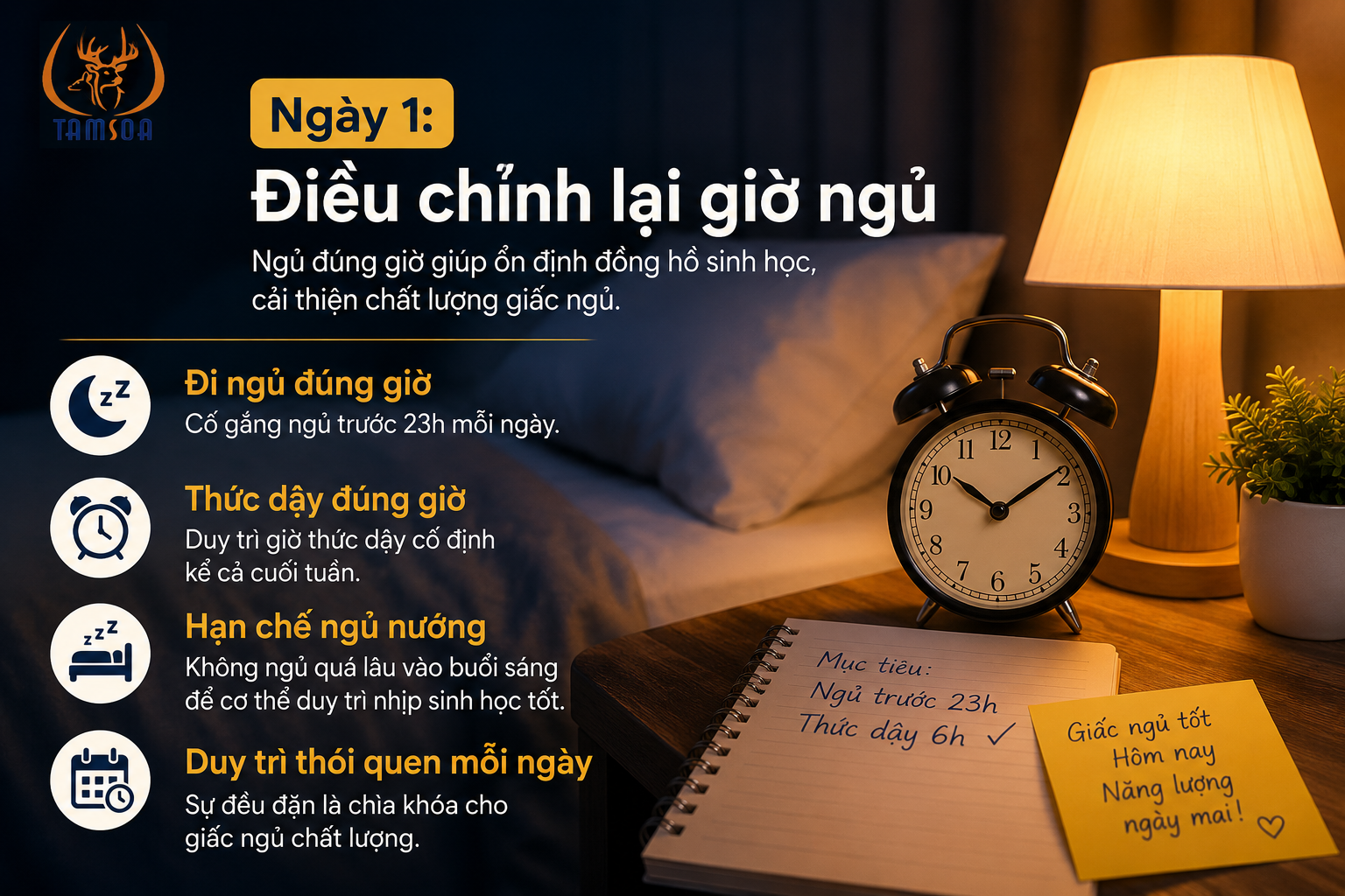 Điều chỉnh lại giờ ngủ