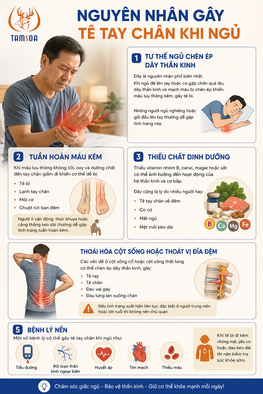 Nguyên Nhân Gây Tê Tay Chân Khi Ngủ Nguyên Nhân Gây Tê Tay Chân Khi Ngủ