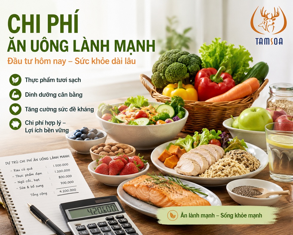 Chi phí ăn uống lành mạnh