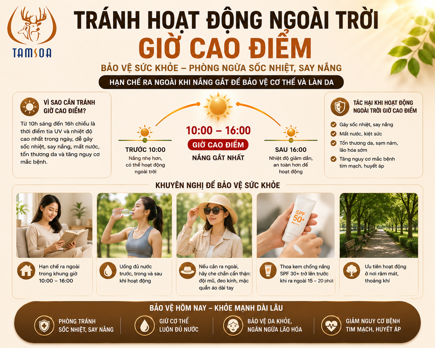 Tránh Hoạt Động Ngoài Trời Giờ Cao Điểm
