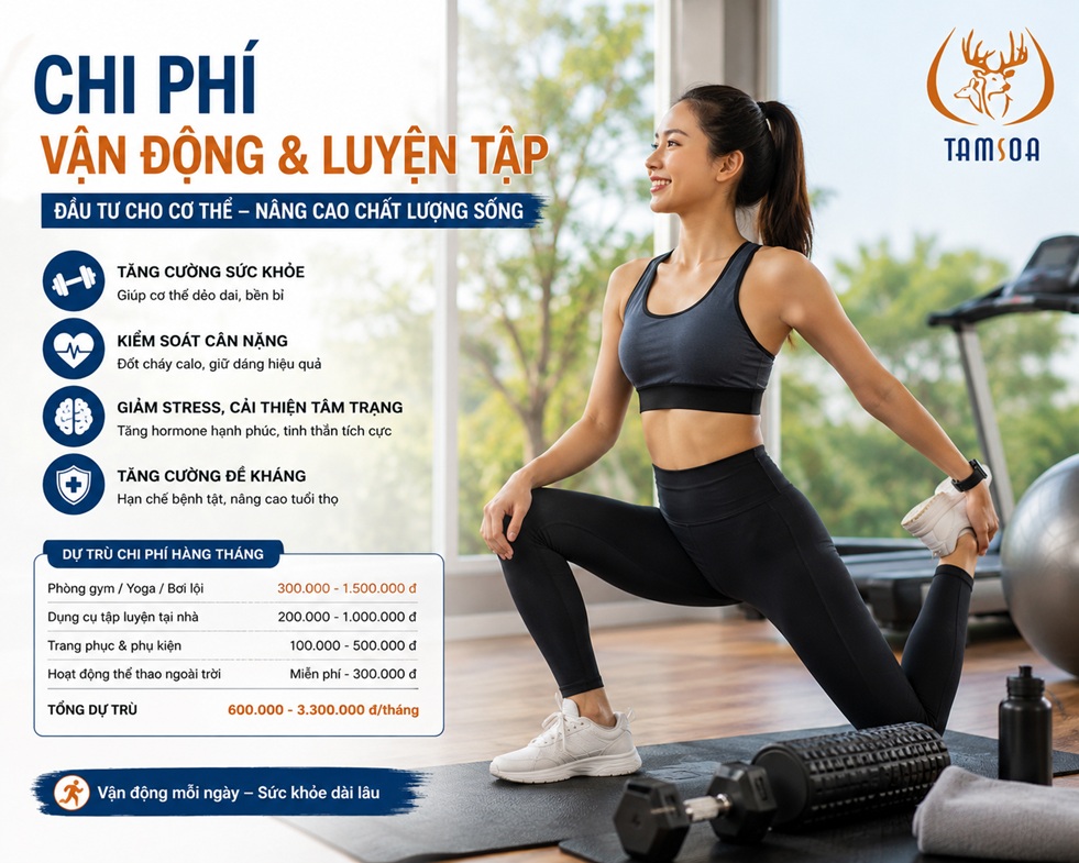Chi phí vận động và luyện tập
