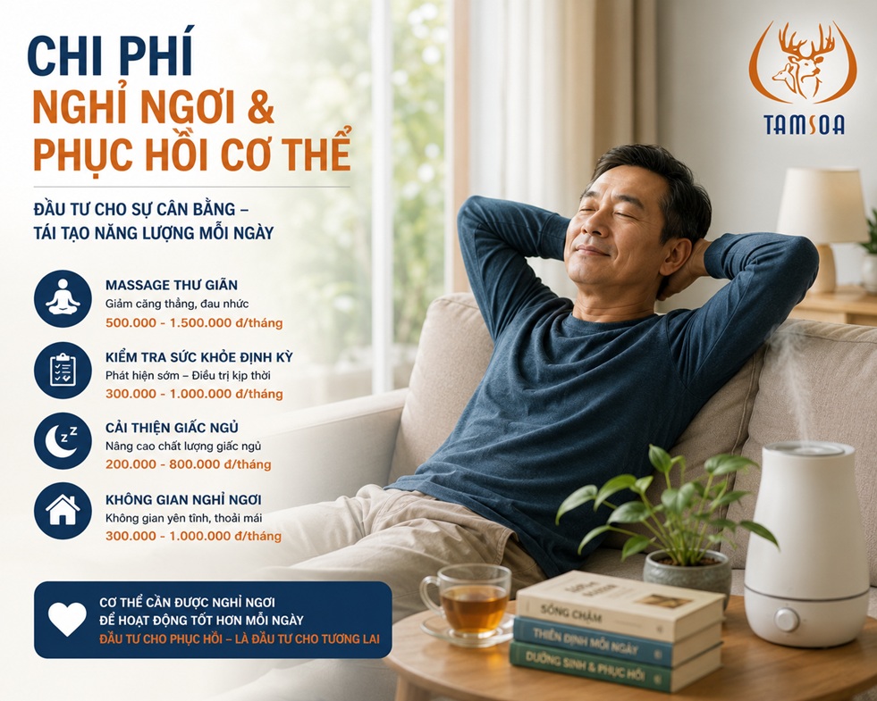 Chi phí nghỉ ngơi và phục hồi cơ thể