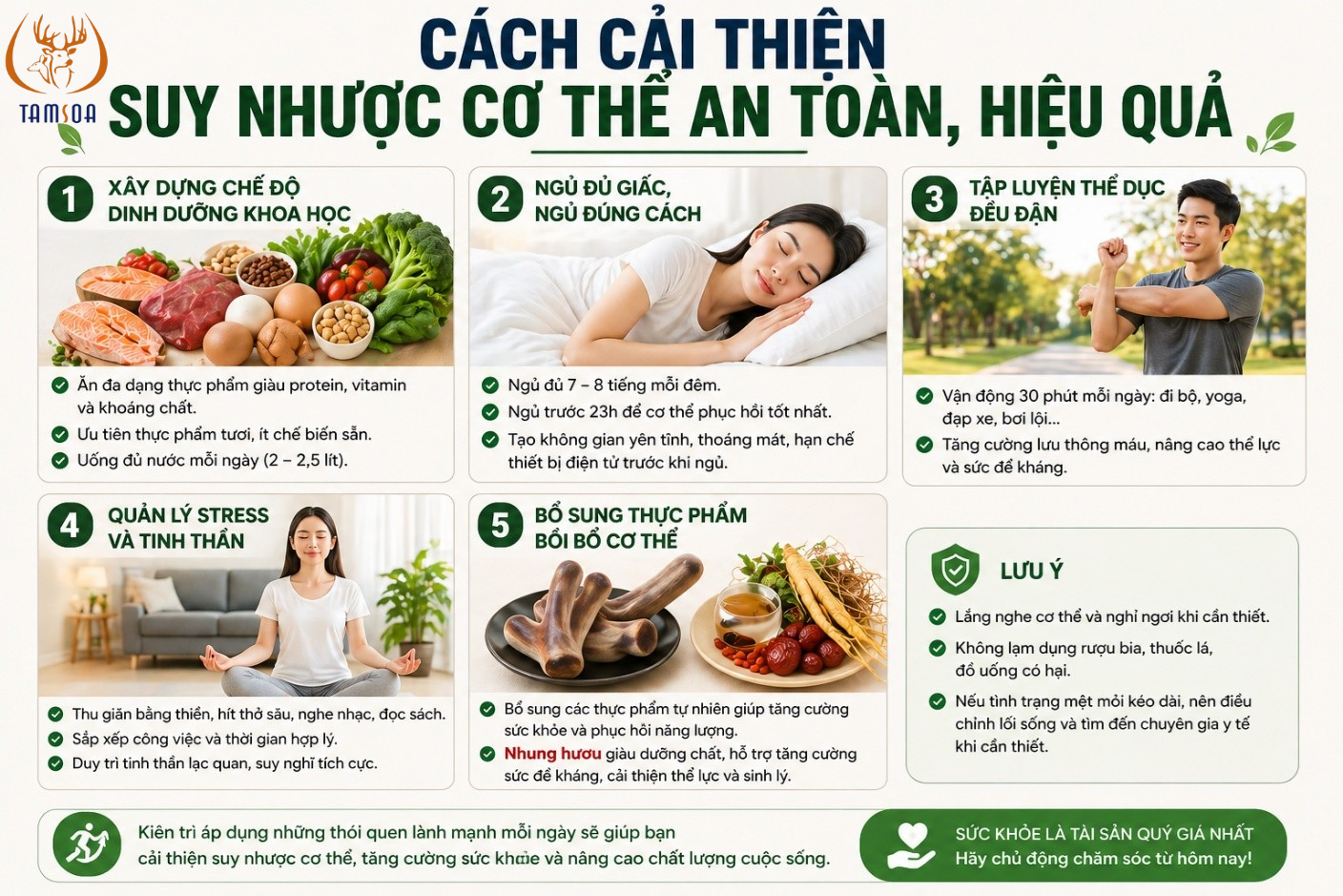 Cách cải thiện suy nhược cơ thể