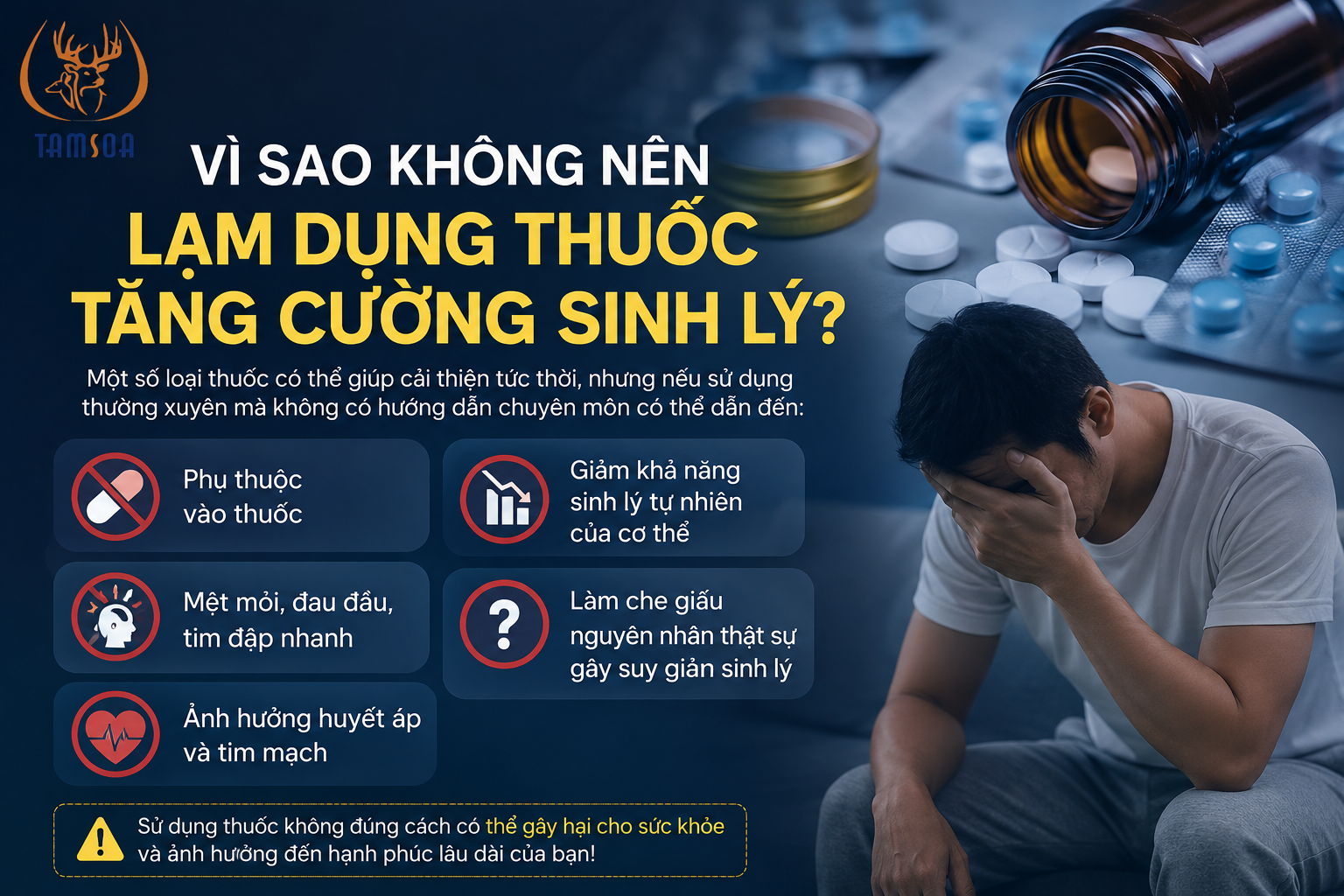 Vì Sao Không Nên Lạm Dụng Thuốc Tăng Cường Sinh Lý?