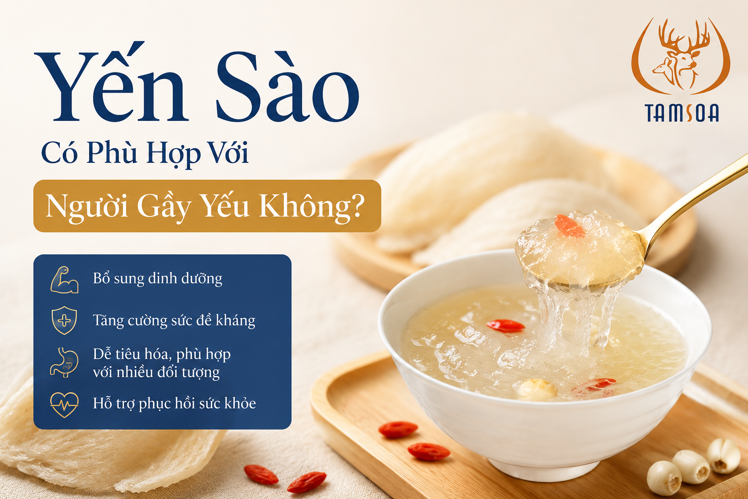 Yến sào có phù hợp với người gầy yếu?