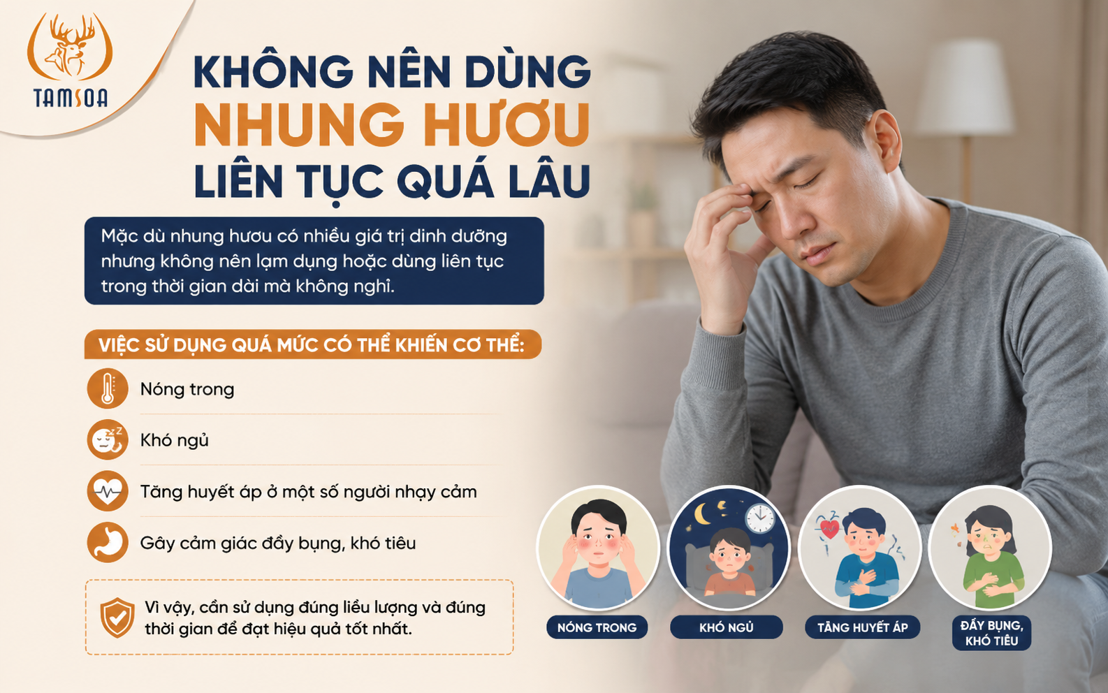 Hạn Chế Dùng Nhung Hươu Liên Tục Quá Lâu Hạn Chế Dùng Nhung Hươu Liên Tục Quá Lâu
