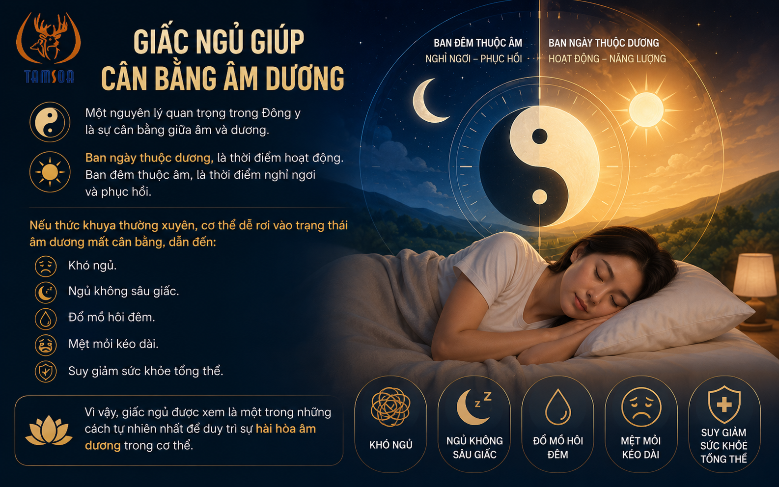 Giấc Ngủ Giúp Cân Bằng Âm Dương Giấc Ngủ Giúp Cân Bằng Âm Dương