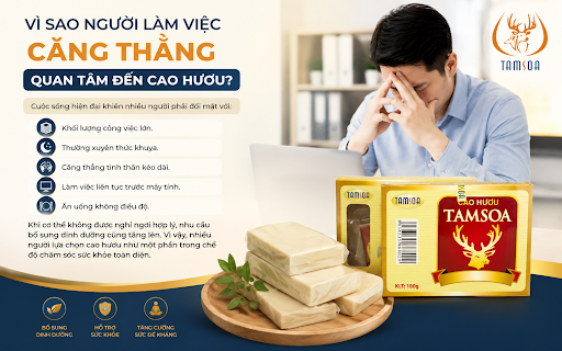 Vì Sao Người Làm Việc Căng Thẳng Quan Tâm Đến Cao Hươu? Vì Sao Người Làm Việc Căng Thẳng Quan Tâm Đến Cao Hươu?